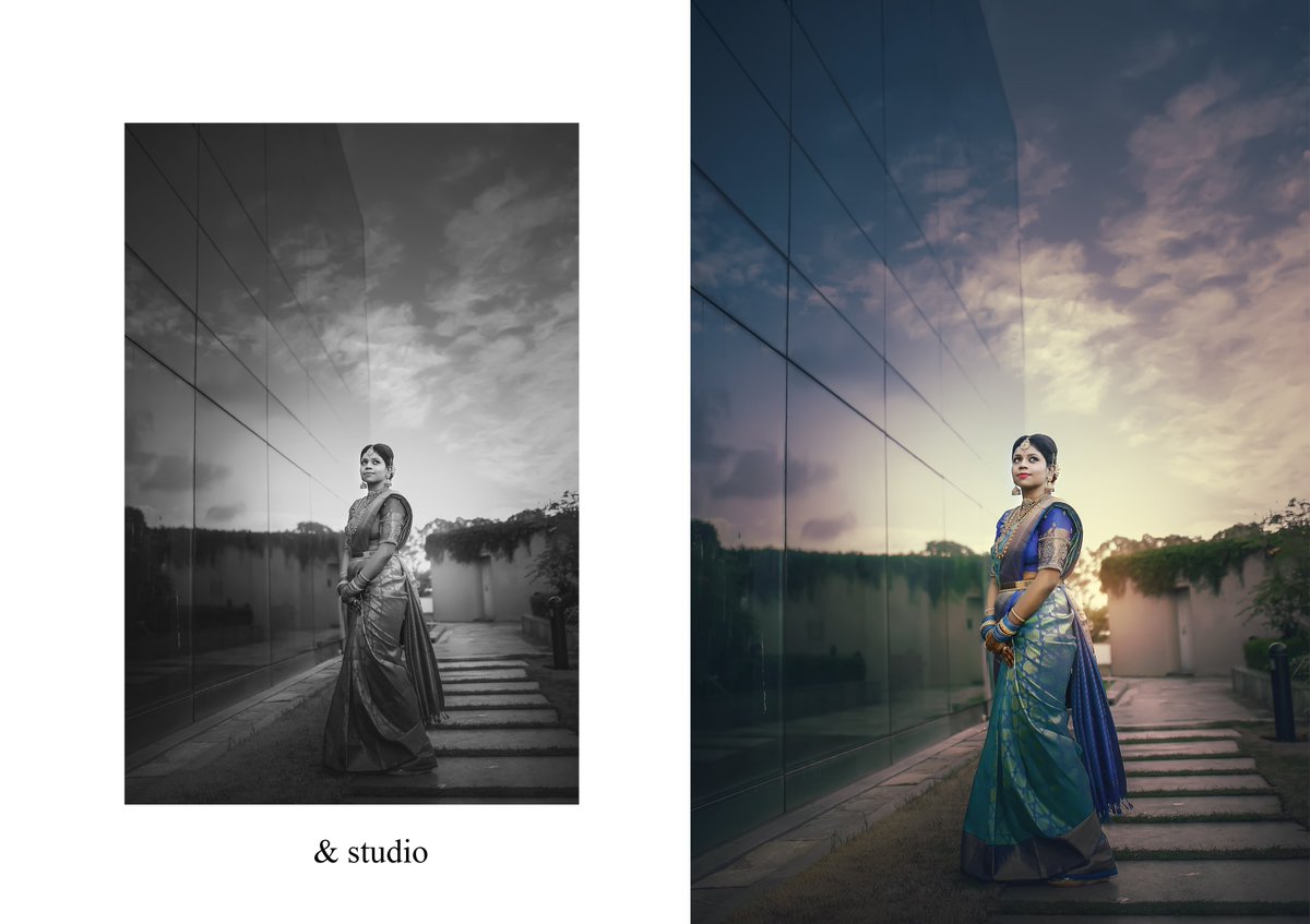 We try to think outside of the box , and we steer away from photos looking too ' posey-posey'.#andstudio #andphotography #southindianbride #tamilwedding #weddingzin #shaadisaga #photraits #wedmegood #potraits