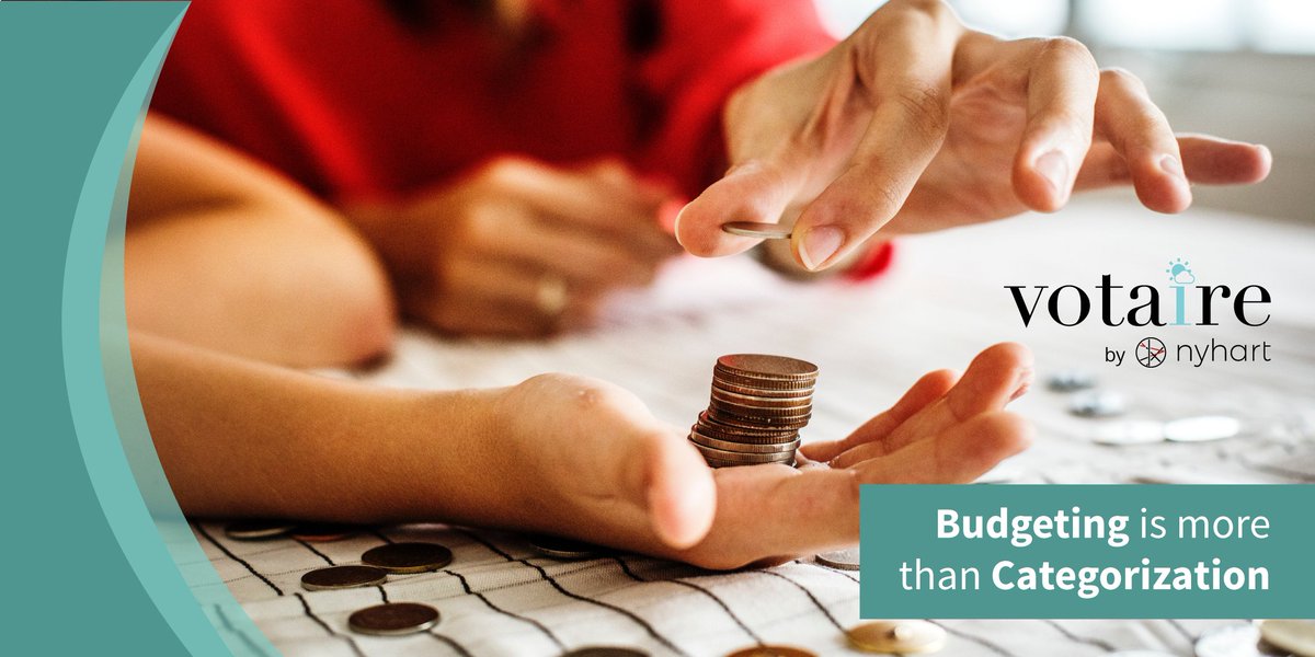 VotaireOfficial's tweet photo. If you're only using your #budget to categorize your expenses, you're missing the point.  Read more at https://t.co/Q3UDCV8KOw. #financialWellness #personalFinance #planning https://t.co/l6gCgY6IEh
