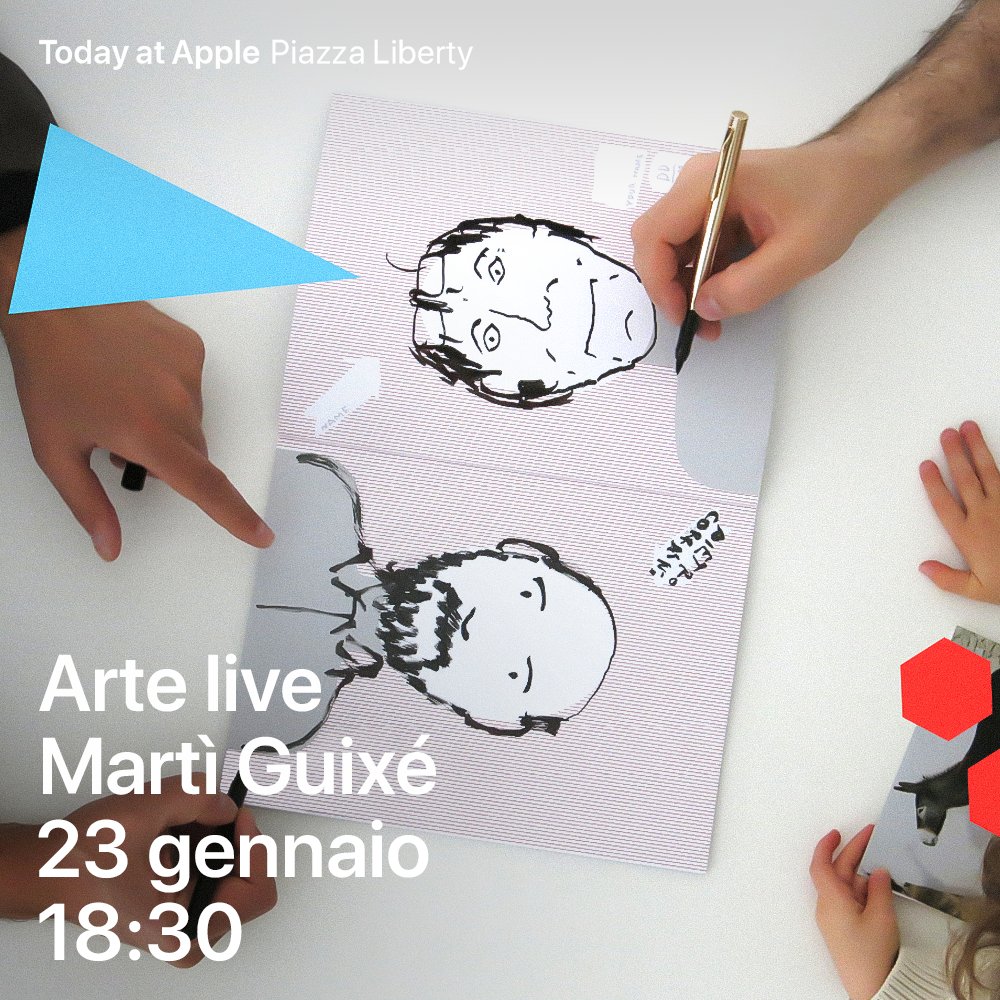 Apple store Milan | Face to Face Drawing Action #TodayAtApple <a href="/martiguixe/">marti guixe</a> WEDNESDAY 23 January, 6:30 pm  apple.co/2LVTV5r
