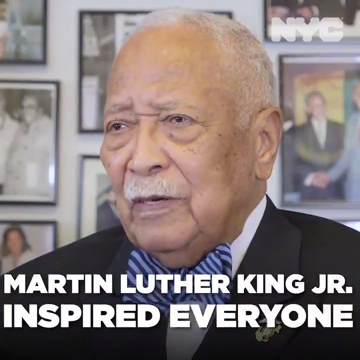 nycgov: RT @NYCMayorsOffice: A few years ago, we sat down with former Mayor David Dinkins to talk about Martin Luther King Jr.'s legacy. We may have lost both of these great leaders, but their words and their values live on in the heart of New York City.… https://t.co/JAL7pJIB5f