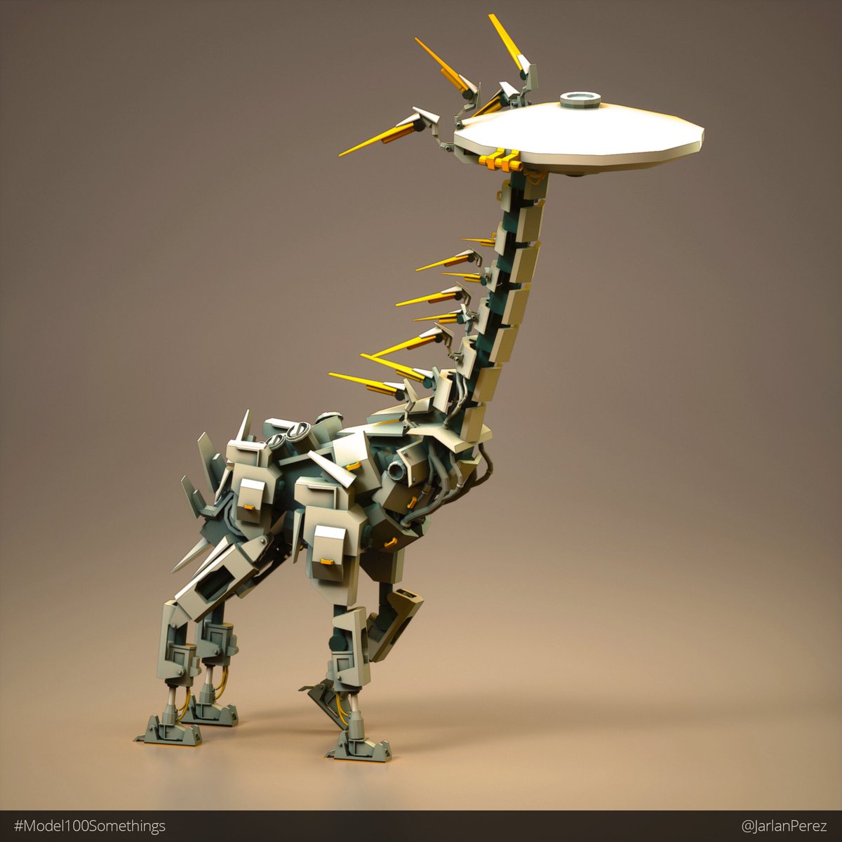 JarlanPerez's tweet image. Who loved Horizon: Zero Dawn as much as I did? Tribute to one of my favorite games. Modeled in VR using Blocks using pieces from a VR robot kit I made a while back.
#ConceptArt #Gamedev #MadeWithBlocks