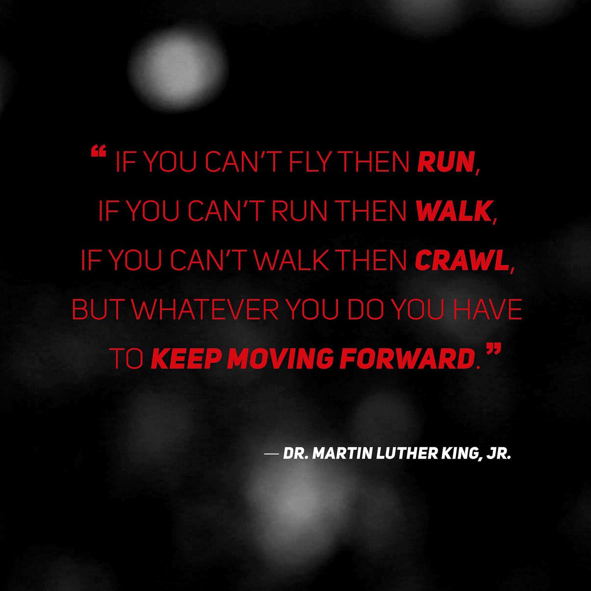 TB12sports's tweet photo. Keep. Moving. Forward.

#MartinLutherKingJR #MLKDay https://t.co/R1rvSlqrZP