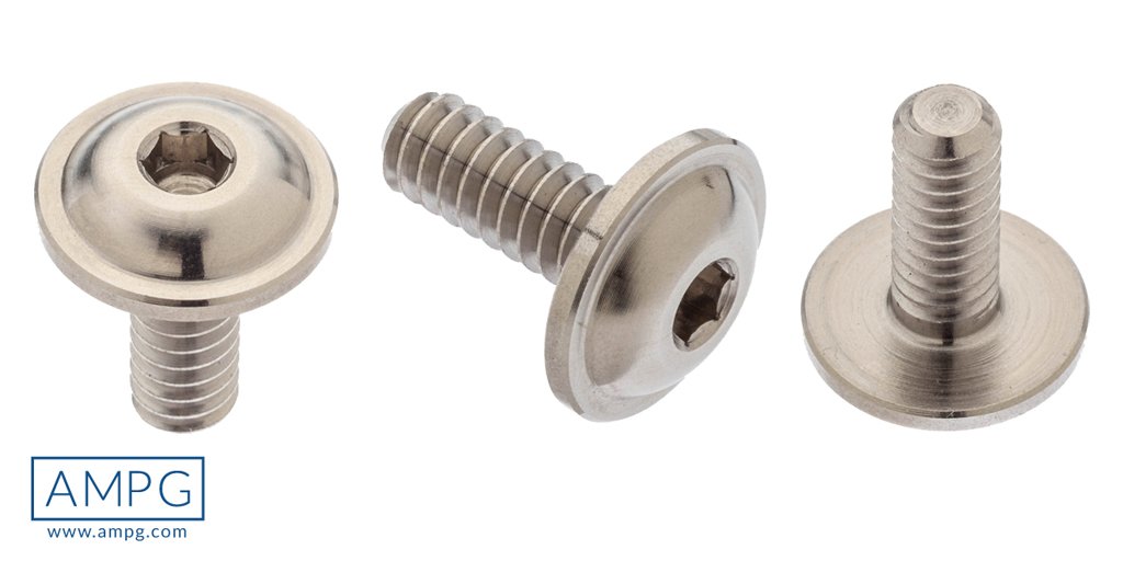 AMPG_USA's tweet image. These Flanged #ButtonHead Machine Screws have at least 25% more bearing surface than standard button head machine #screws.