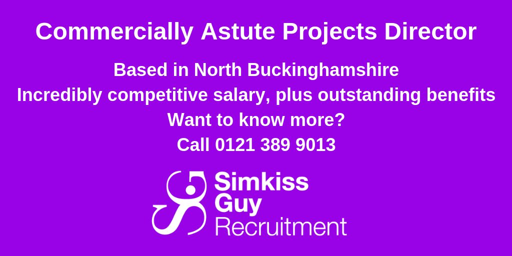 SimkissGuyJobs's tweet image. We are dealing with an exceptional opportunity to become the Projects Director of an impressive manufacturing organisation, located in north Buckinghamshire.

simkissguy.com/commercially-a…

#ProjectsDirector #NowHiring #Commercial #Manufacturing #Jobs