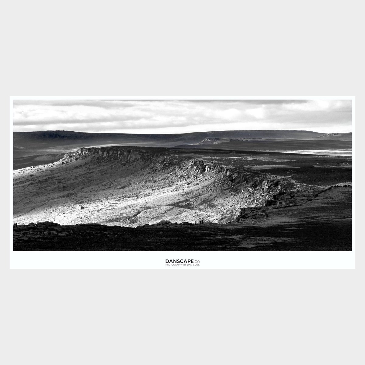 Dan Cook / Danscape Photo on Twitter "STANAGE EDGE PRINT Black and White Panoramic or Square