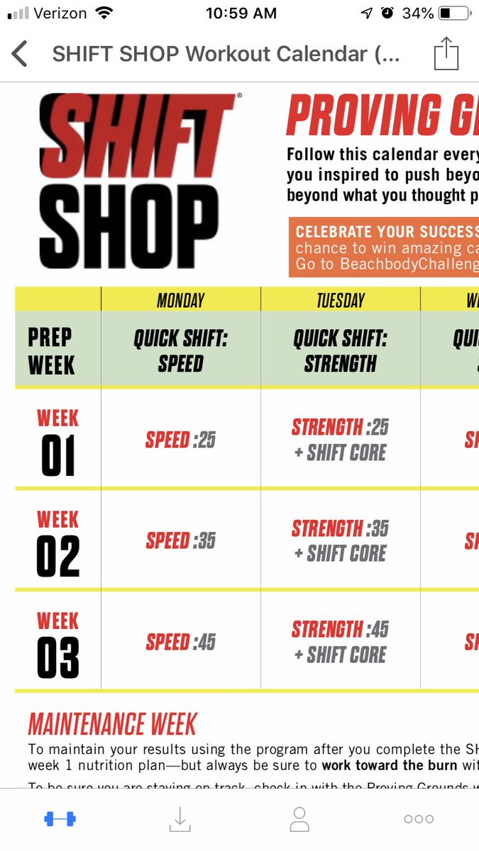RalstonK's tweet photo. Anyone at #mycrcs who decided to follow the suggested on demand fitness schedule...today is Day 1 of Week 1 #shiftshop with @chrisddowning ! Day 1 was challenging- who is with me?! @themrsvolz @mjmath7 @deisel68 https://t.co/Sbwv2l1cSA