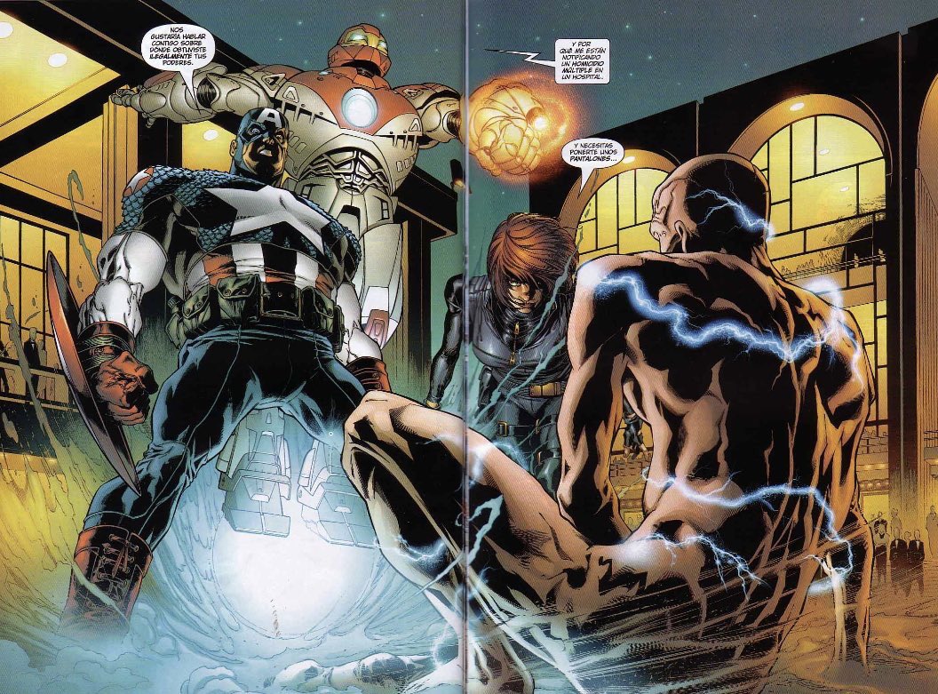 DannyMiki_'s tweet photo. Another #UltimateSix w @JoeQuesada #RichardIsanove & @BRIANMBENDIS #MarvelDaze
#Ultimate #CaptainAmerica #IronMan #BlackWidow #Electro https://t.co/2IktKOJHdk