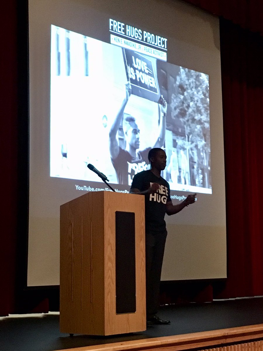 The Westborough community celebrating MLK day with guest speaker Ken Nwadike <a href="/FreeHugsProject/">Free Hugs Project</a>