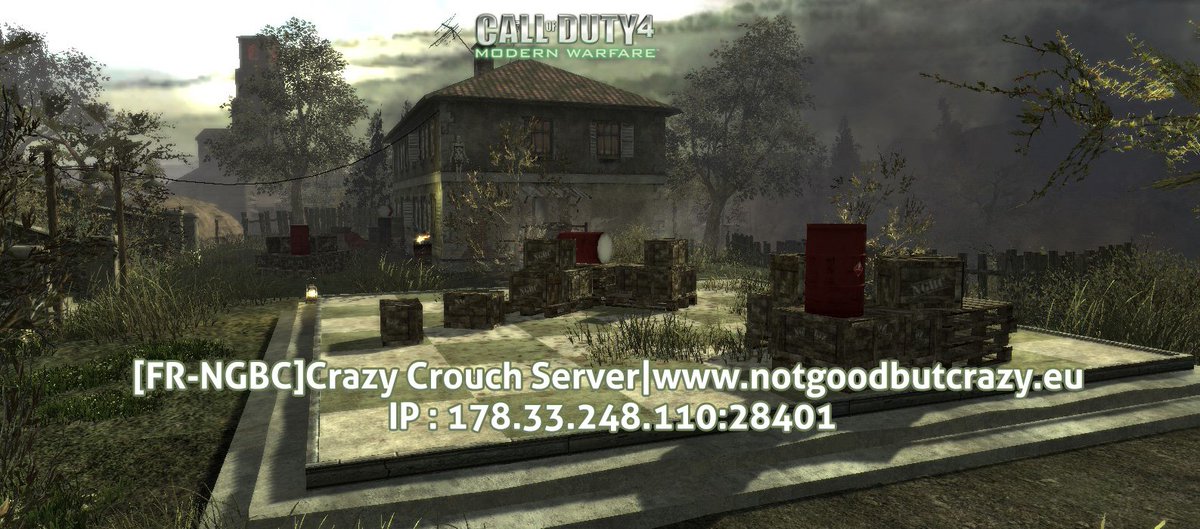 NotGoodButCrazy's tweet image. LE VENDREDI : C'est Soirée #COD4 chez les #NGBC  

2 ou 3 maps sont proposées chaque vendredi soir, et exclusivement des maps customs

Début des soirées vers  20h30 - 21h00

Serveur :178.33.248.110:28401

 [FR-NGBC]Crazy Crouch Server

notgoodbutcrazy.eu