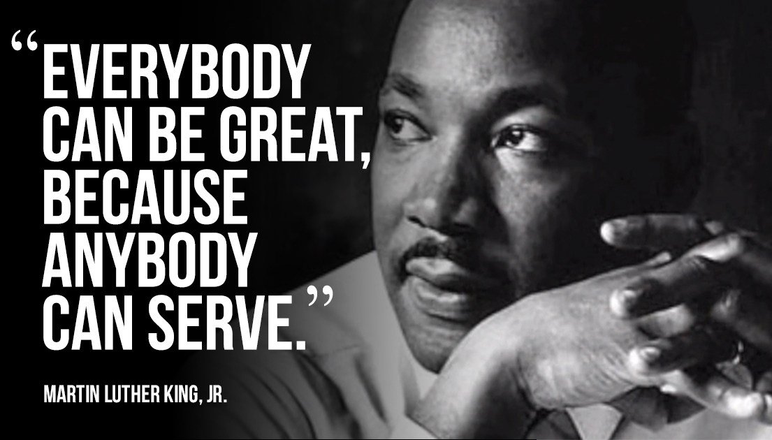allaboutpeople's tweet photo. The dividends received by serving others are immeasurable.  Let this and every day be a day of service.  Happy MLK Day from All About People! https://t.co/MTle8IuPci