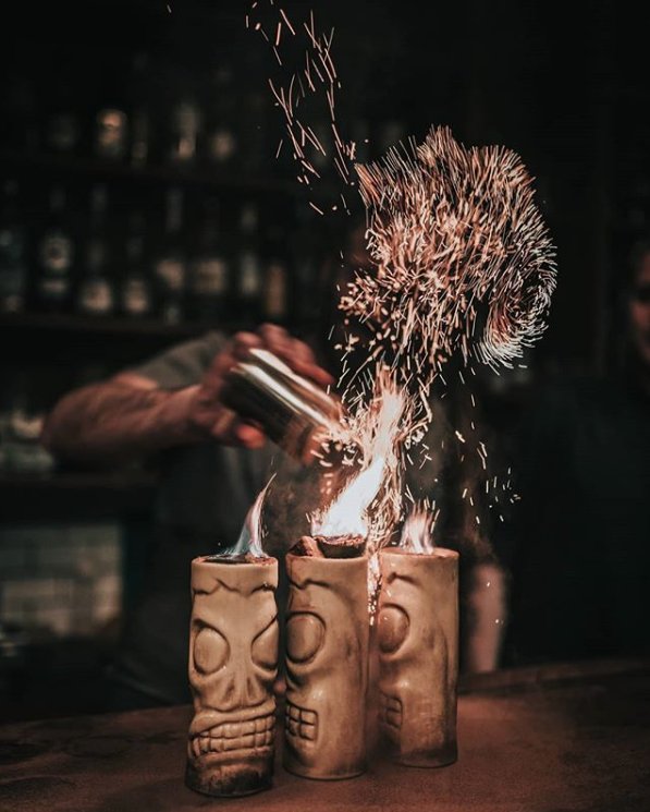 ttliquor's tweet image. A classic #flamingtiki shot from one of our recent masterclasses 🔥🔥 

Plenty of dates available for our public classes - have a gander at our calendar to find your session.

bit.ly/2BG9nA8

#ttliquor #cocktailmakingclass #mixology #cocktails #tiki #rum #eastlondon