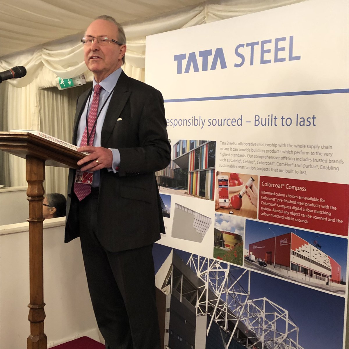 Many thanks to Lord Best for a wonderful reception today for the launch of Neighbourhoods of the Future @TataSteelConstr @TataSteelEurope @agileageing #steelmatters #Construction
