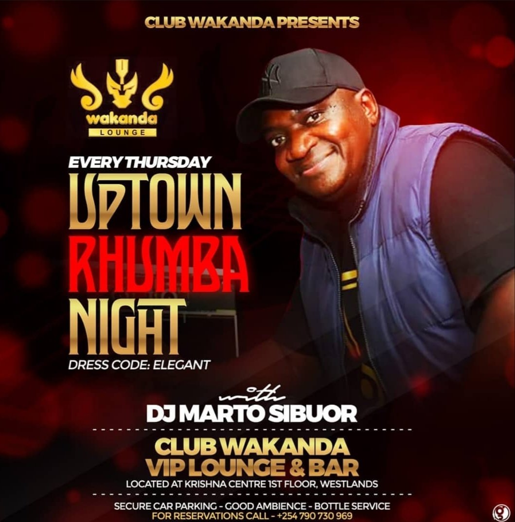 Club_Wakanda's tweet photo. The legendary Rhumba King himself will be at club Wakanda this Thursday. DONT MISS!! https://t.co/hQTJL31n4A