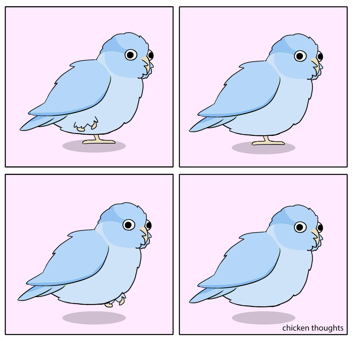 When the void takes both of your feet 😱 #birb 