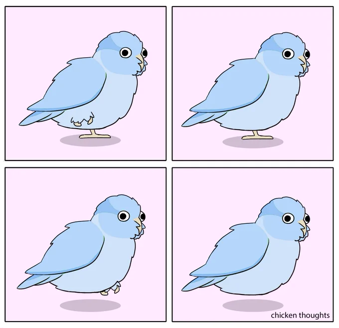 When the void takes both of your feet 😱 #birb 