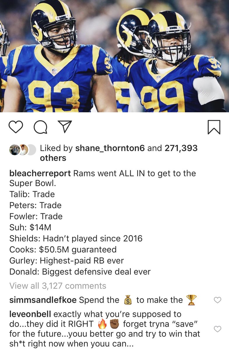Le’Veon Bell droppin truth bombs in the B/R Instagram comments 👀💰