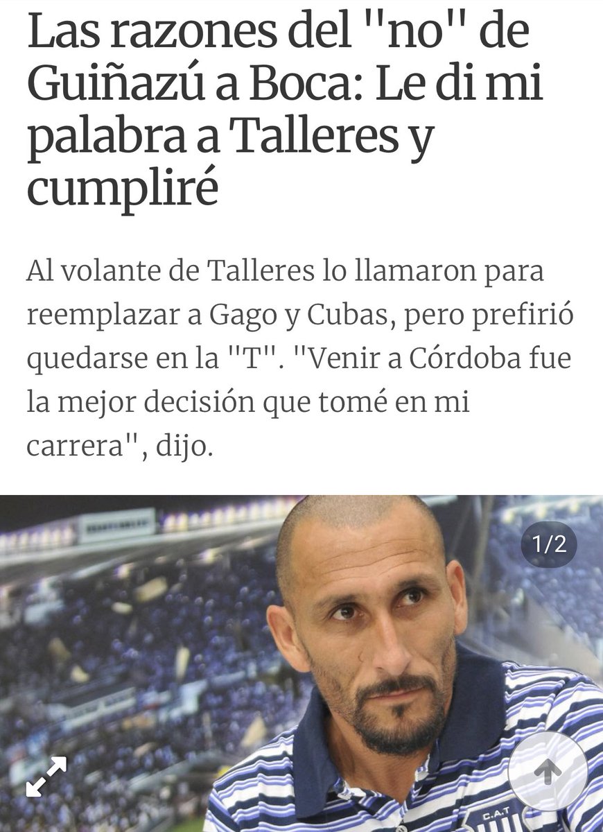 Matty22xT's tweet photo. En Córdoba, ídolo hay uno solo. Cholo Guiñazu ❤️ https://t.co/F8x0zNPKM5