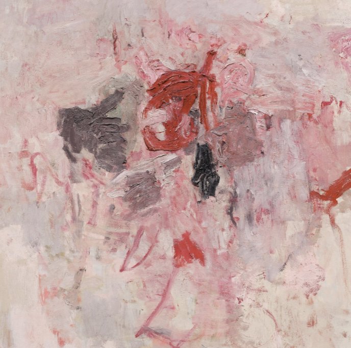 Close up of The Visit by Philip Guston 1955 #philipguston #paintings #mayaselway #mayaselwayjewellery #gold #jewellerydesigner #jewelrydesigner #inspiration #artreference