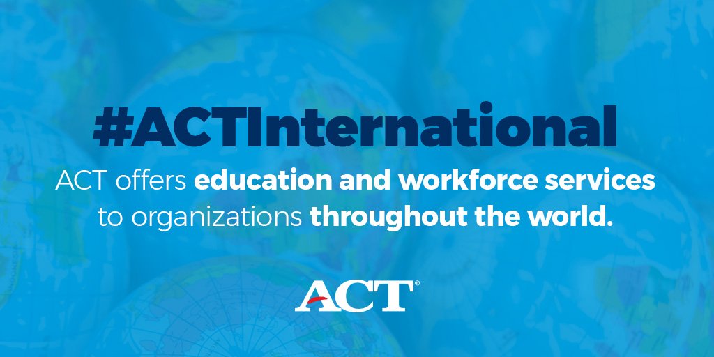 ACT's tweet photo. Did you know? #ACT is proud to work with partners across the globe. Follow #ACTInternational to learn more about our international services. https://t.co/gWvsEcjJok