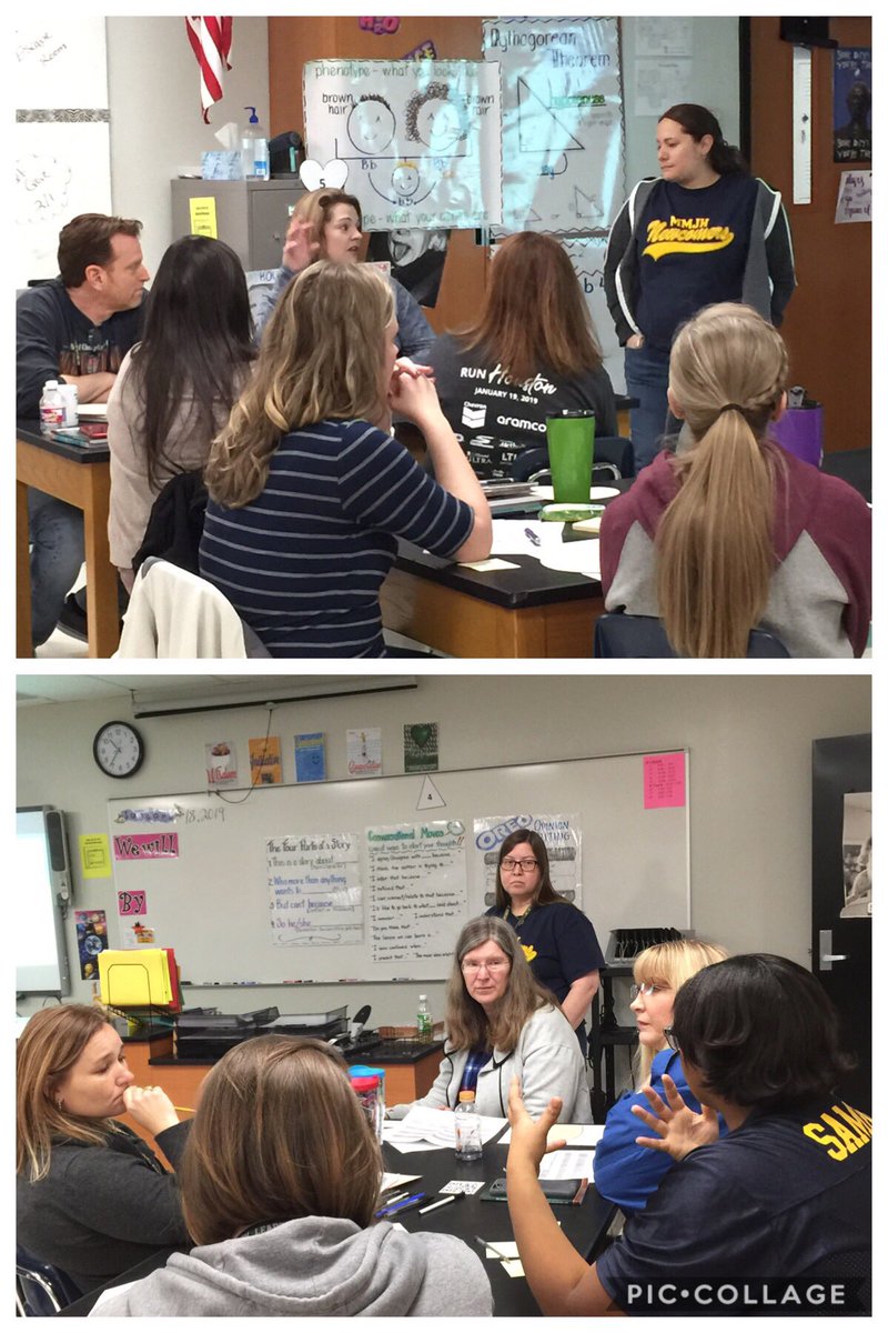 deme_thomas's tweet photo. The MMJH Newcomer Center team teachers lead conversations on recognizing &amp; maximizing missed instructional opportunities with ELL &amp; all learners @ our Bobcat Teacher-Led PD Conference #watchmmjhlead https://t.co/iLvSwRN9L2