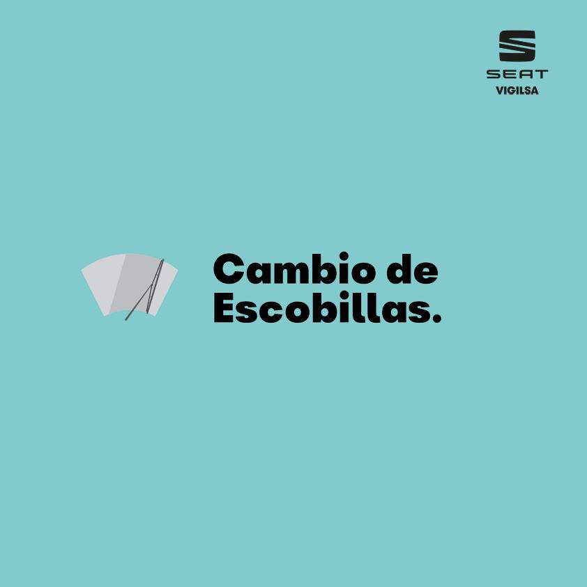 Se aconseja el cambio de ESCOBILLAS LIMPIAPARABRISAS cada 30.000 km o cada 2 años de tu vehículo. O bien si se detectan una o más rozaduras permanentes en el campo visual. 
---
#posventa #seat #vigilsa #granada #serviciooficial
---