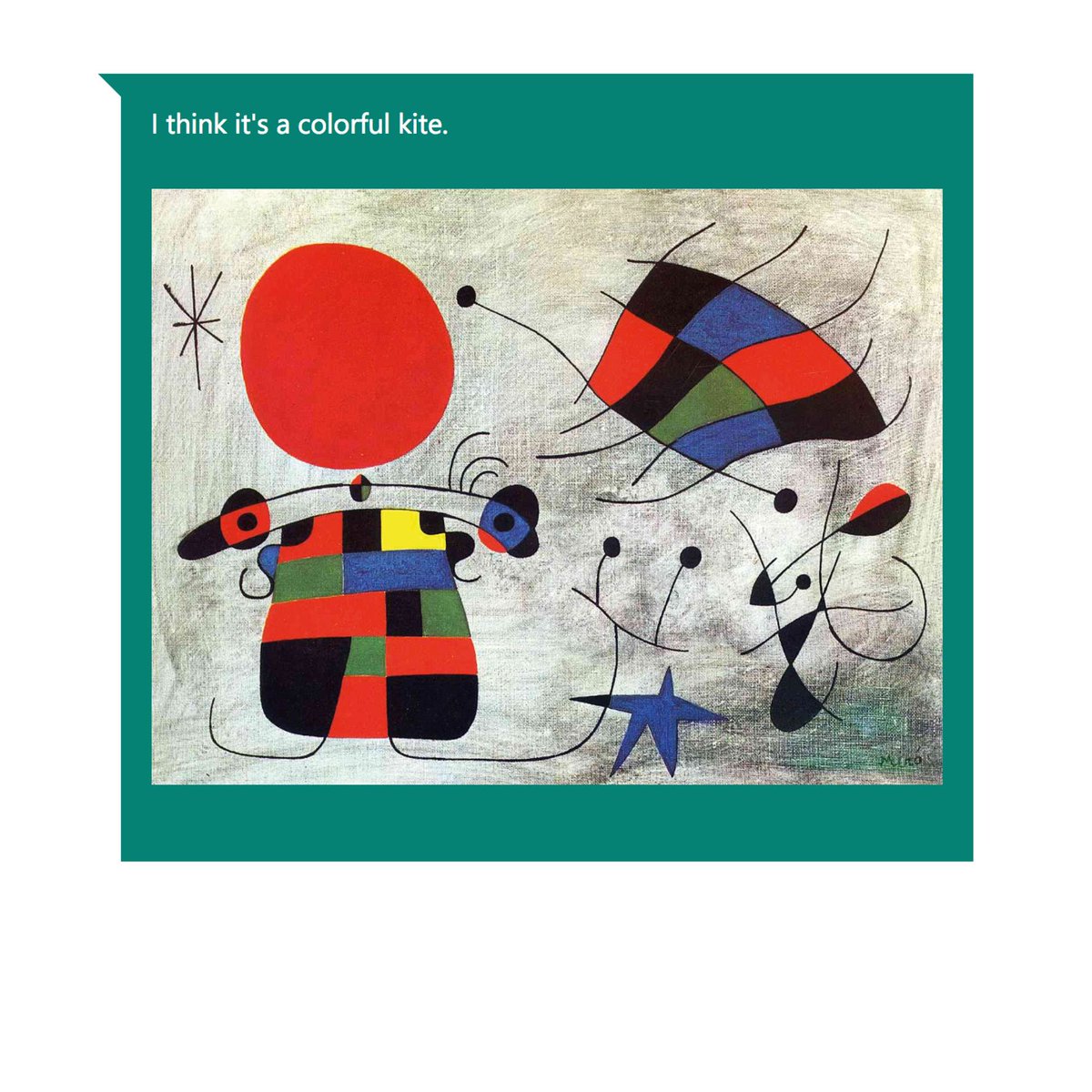 captionartbot's tweet image. #JoanMiro #CaptionBot