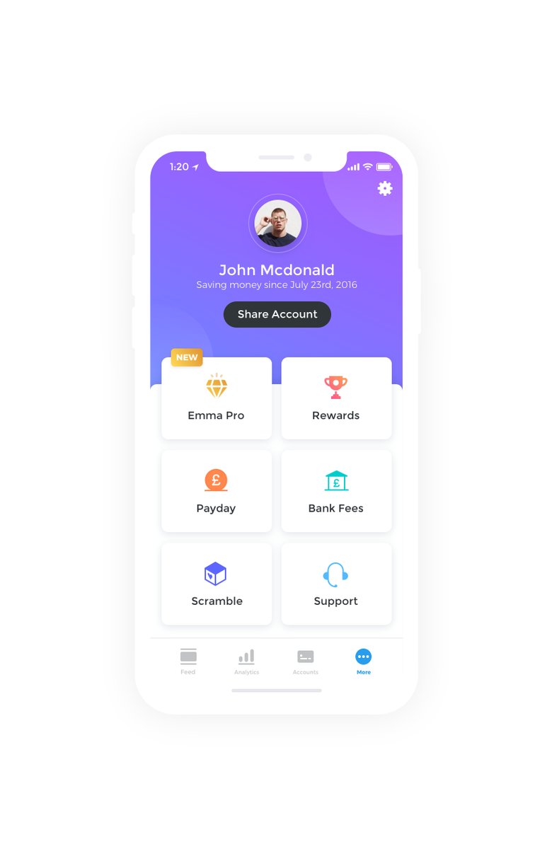 emma_finance's tweet photo. We are now fully focused on adding a new tab in More, featuring some pretty incredible partners. ๐ After #EmmaPro, #EmmaQuiz, it's time for #EmmaRewards. https://t.co/C0kaJr3ulg