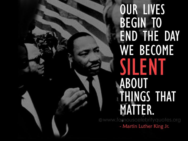 Martin Luther King Quotes About Silence Daily Quotes