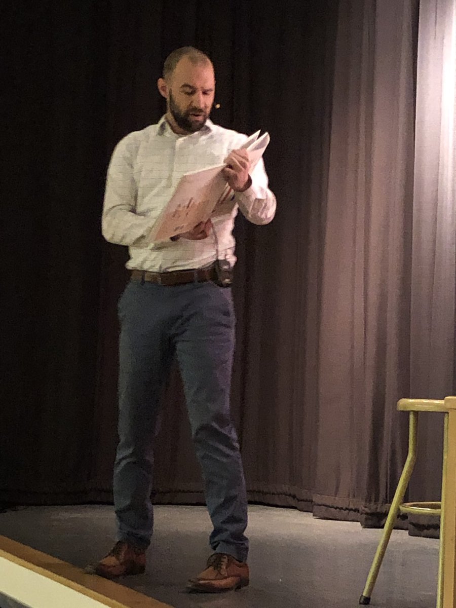 kidsareeverythi's tweet photo. The start of #literacyweek @Spitzeeschool - our very own Mr. Ellis reading to the whole school #crayonsquit #LOTSofexpression #spitzeerocks @fsd38 https://t.co/AYFHOtzTFH