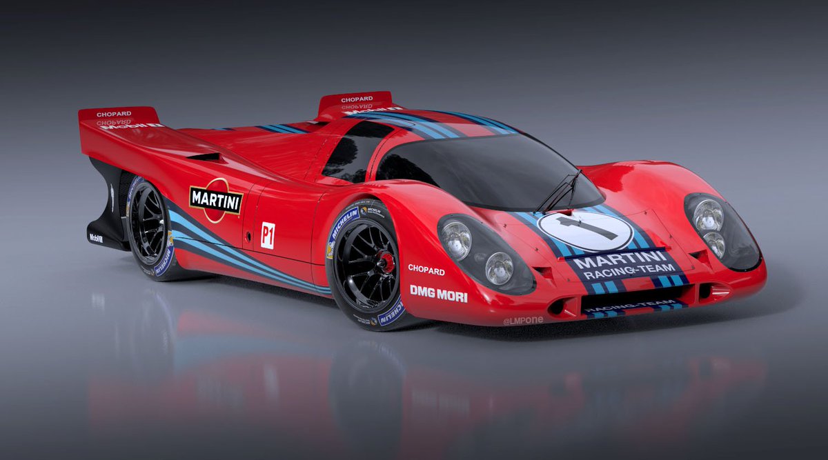 LMPone's tweet image. The #917K with floor, bits and wheels is quite an intriguing looker from front 3/4! And #MartiniMonday adds to the cake 😜