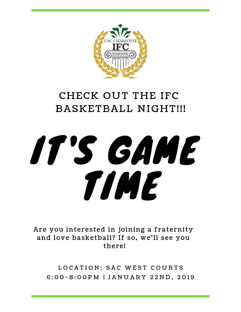 UNCC IFC tweet media