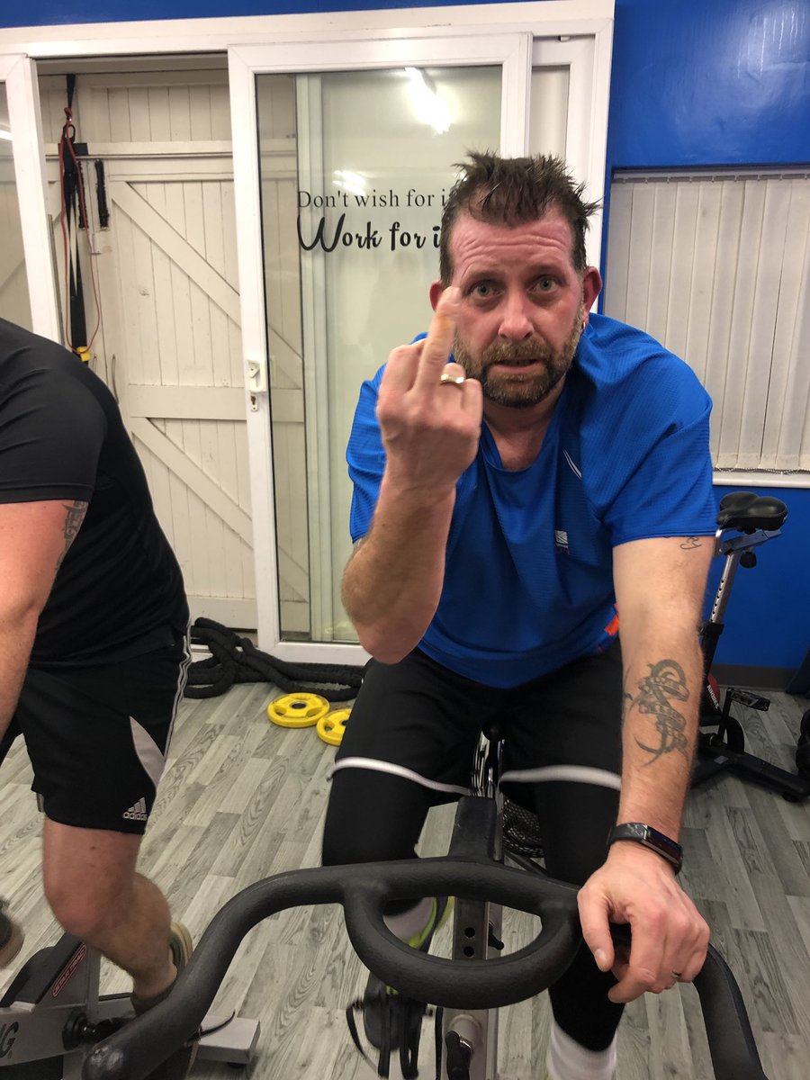 rossi8_79's tweet photo. Some great stuff from the @SherborneTownFC lads tonight! Epic hour tonight! Rob Hooper enjoyed his first go on spin bike too π #JoinTheRegime https://t.co/hCrx3fr3Ox