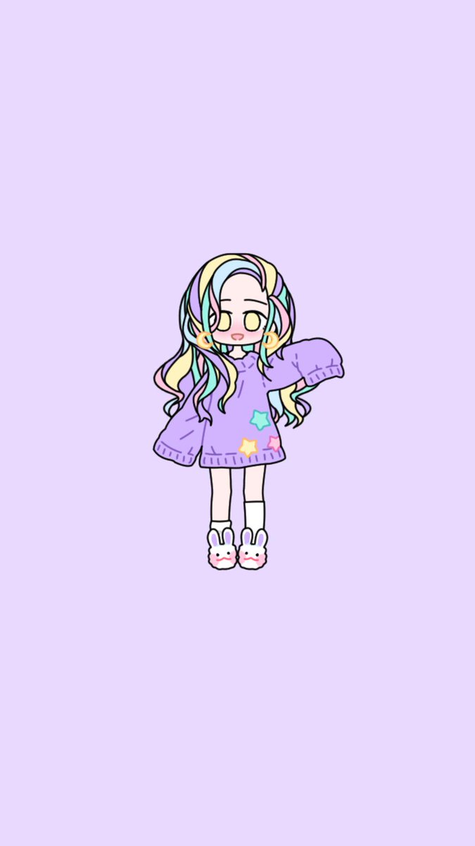 SoBoricana's tweet photo. Messy and cozy pastel girl (I'm high key addicted to this fucking game) #pastel #kawaii #girl #bigsweaters #curlyhair https://t.co/Y0Wz4kEIwb