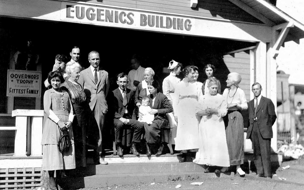 Fitter Families Contests Were Held During State Fairs In The 1920's. American Eugenicists Used State Fairs As A Venue For Popular Education, And Judged 'Human Stock' To Select The Most Eugenically Fit Family. https://www.cshl.edu/good-genes-bad-science/ #QAnon  #Rockefeller  #Eugenics  @potus