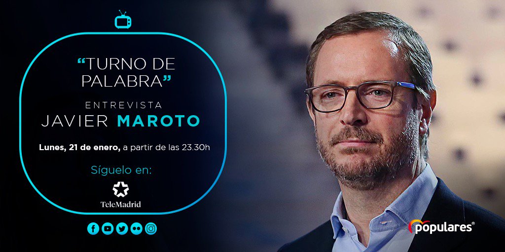 📺 Entrevista a @JavierMaroto en @TurnoPalabraTM a partir de las 23:30 h.
Síguelo en directo en @telemadrid.