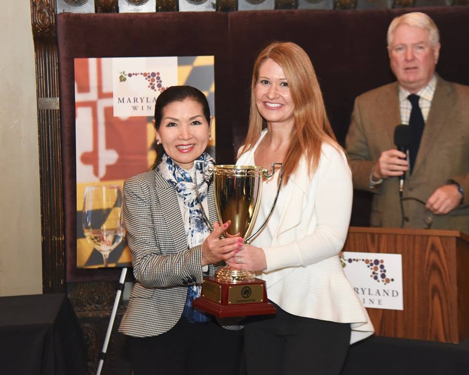 Maryland Department of Agriculture (@mdagdept) on Twitter photo First Lady Yumi Hogan presented the 2018 Maryland Wine Governor’s Cup to <a href="/PortofLtownWine/">Leonardtown Winery</a>! Thank you for hosting such a wonderful event <a href="/MDwine/">Maryland Wineries Association</a>! We had a great time celebrating our state's top winemakers and their important role in MD agriculture. (📸: Gov. Larry Hogan Facebook) First Lady Yumi Hogan presented the 2018 Maryland Wine Governor’s Cup to <a href="/PortofLtownWine/">Leonardtown Winery</a>! Thank you for hosting such a wonderful event <a href="/MDwine/">Maryland Wineries Association</a>! We had a great time celebrating our state's top winemakers and their important role in MD agriculture. (📸: Gov. Larry Hogan Facebook)