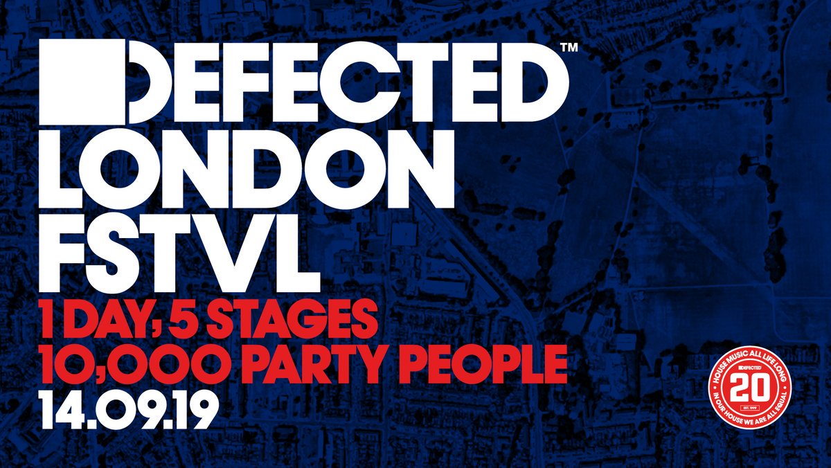 SimonDunmore's tweet image. More info on our Defected London FSTVL coming soon... 1 day, 5 stage, 10'000 party people 🔥#DefectedLondonFSTVL @DefectedRecords