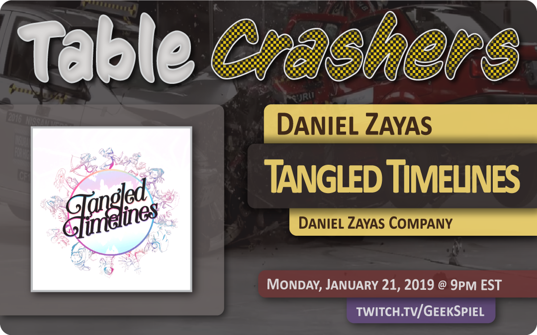 TheGeekSpiel's tweet photo. Gearing up for a fun week of playing #TangledTimelines in the community. Starting with tonight's interview and demo with @ZayasGames on #TableCrashers. Tune in to see his discussion with @HappyFunTimeBGs, and !raffle to win a copy of Ice Cool from @BrainGames_int
#boardgames https://t.co/YLWr759y7K