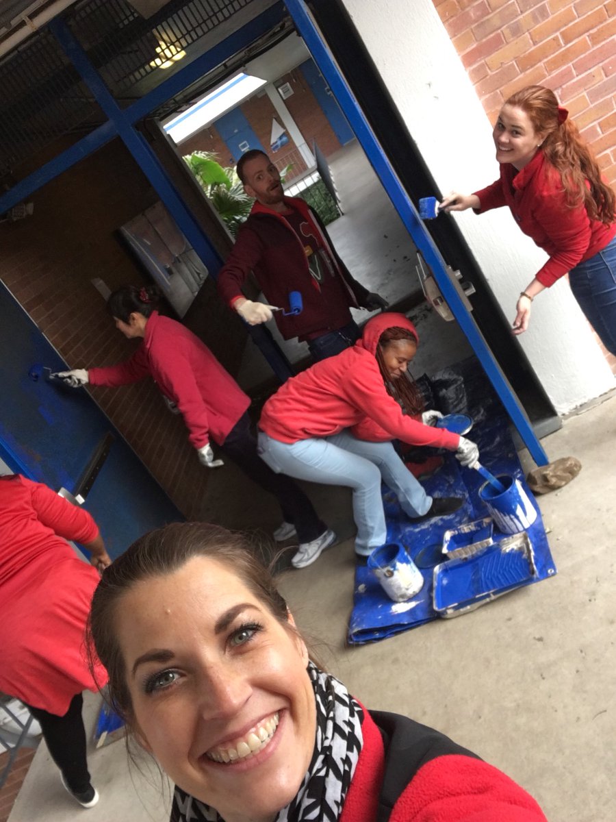 No better way to celebrate MLK day than to be out volunteering in our community! We had fun at Macgregor Elementary