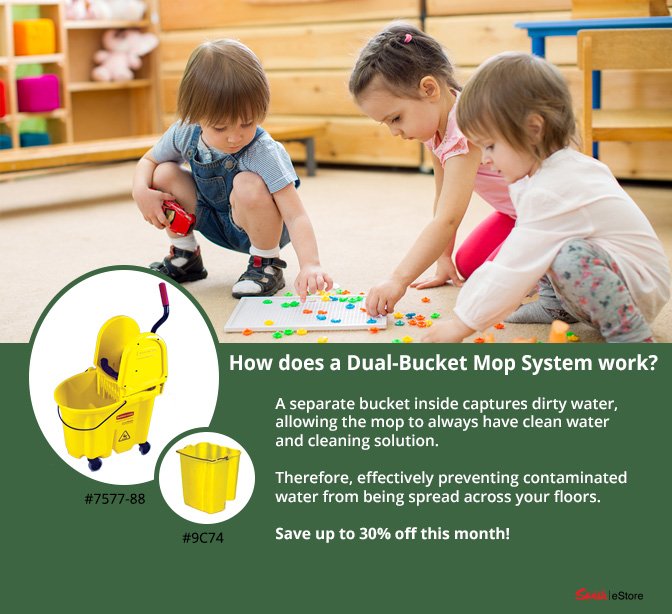 swishestore Help prevent the spread of bacteria with our <a href="/rubbermaid/">Rubbermaid</a> Dual-Bucket Mop System! 👋  #disinfect ow.ly/zwnj50k2Ypv <a href="/KIDZOCA/">KIDZO.CA™</a> <a href="/tinyhoppers/">Tiny Hoppers Canada</a> <a href="/BGCCAN/">BGC Canada</a> <a href="/bbbsc/">BBBS Canada</a> <a href="/ymca/">ymca</a> <a href="/BBBSToronto/">Big Brothers Big Sisters of Toronto</a> #daycare #childcare <a href="/CanadaAIS/">AIS Montessori & Elementary School</a> <a href="/ourkids/">Nessie Knox</a>.net  #janitorial #facilitymanagement  #healthykids