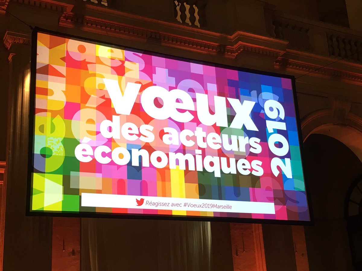 CCI_AMP's tweet photo. [#Voeux2019Marseille] Quand les acteurs économiques de Marseille présentent leurs vœux 2019 dans le hall Palais de la Bourse !  @UPE13_ @CMAR_  @cpme13 https://t.co/tODZtNxhtj