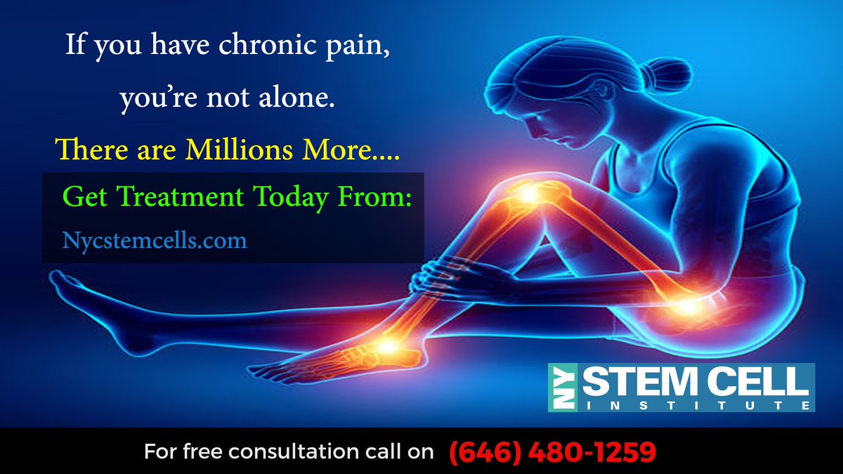 ElizaDevDoc's tweet image. If you have chronic pain, you’re not alone. An estimated 25.3 million adults in the U.S. report severe, daily pain.

Get Treatment Today From Here: bit.ly/2QEmERN 

#NYCStemCells #MLKDay #NewYorkCity  #ChronicPain #Fibromyalgia #MLK2019