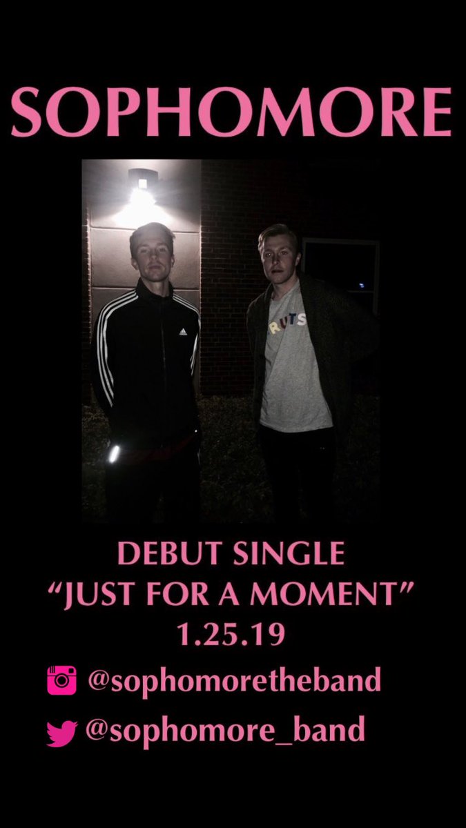 Our debut single, JUST FOR A MOMENT, will be released with Friday 1.25.19🤘🏻