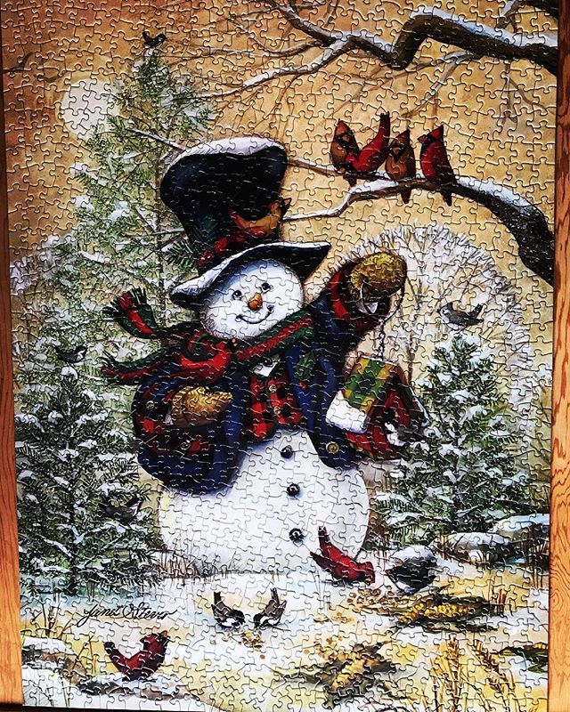 Latest #winter #snowman and #cardinal #birds #puzzle - more difficult than I thought it would be... which made it good because it took longer!
#newtownct #pjg9 bit.ly/2sBJzPh