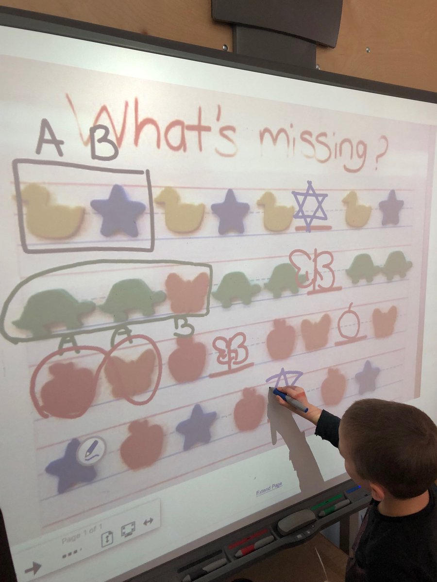 msnbelcher's tweet image. What’s missing in these patterns? #smartboardfun