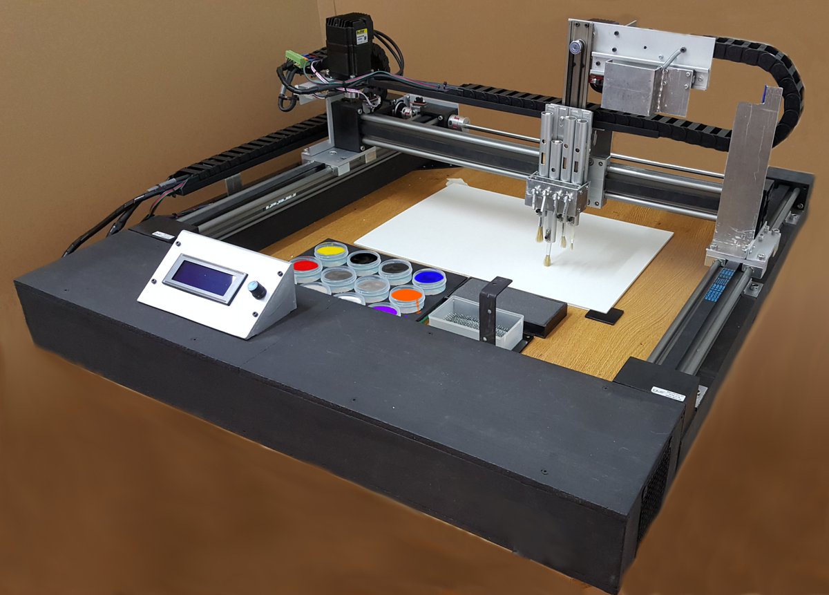 jvsalatino's tweet image. Del 26 de Febrero al 1 de Marzo, podran ver mi robot pintor en YOMO Barcelona 2019 #YoMoBCN #PortraitPainterRobotProject