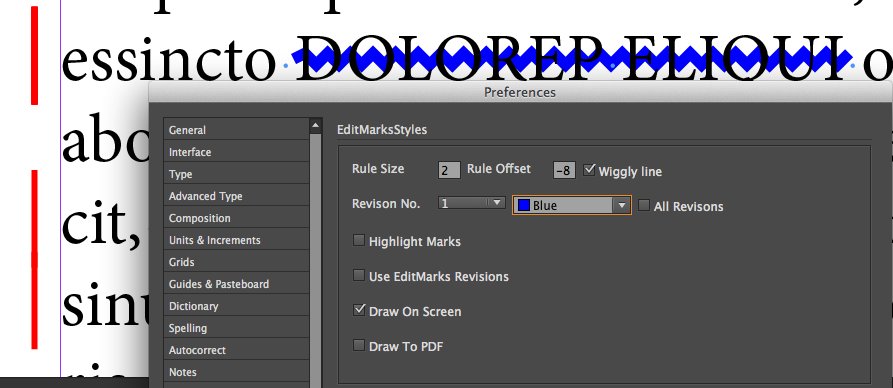 KerntiffPublish's tweet photo. #EditMarks #InDesign #TrackChanges EditMarks Styles has a preference to draw a wiggly line over style changes. This helps identify style changes from content changes.
https://t.co/64mvRwJeJd
The red vertical bar is EditMarks ChangeBars, helps Proof Readers find changes. https://t.co/gWiAXe7lyq