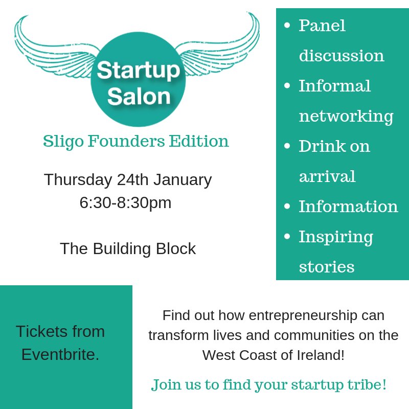 GLDIre's tweet photo. Join us on Thursday 6:30-8:30 @TBB for some inspiring chat about all things #startups #impact #Sligo https://t.co/yPjedzD3tr https://t.co/QmTaw1T16m