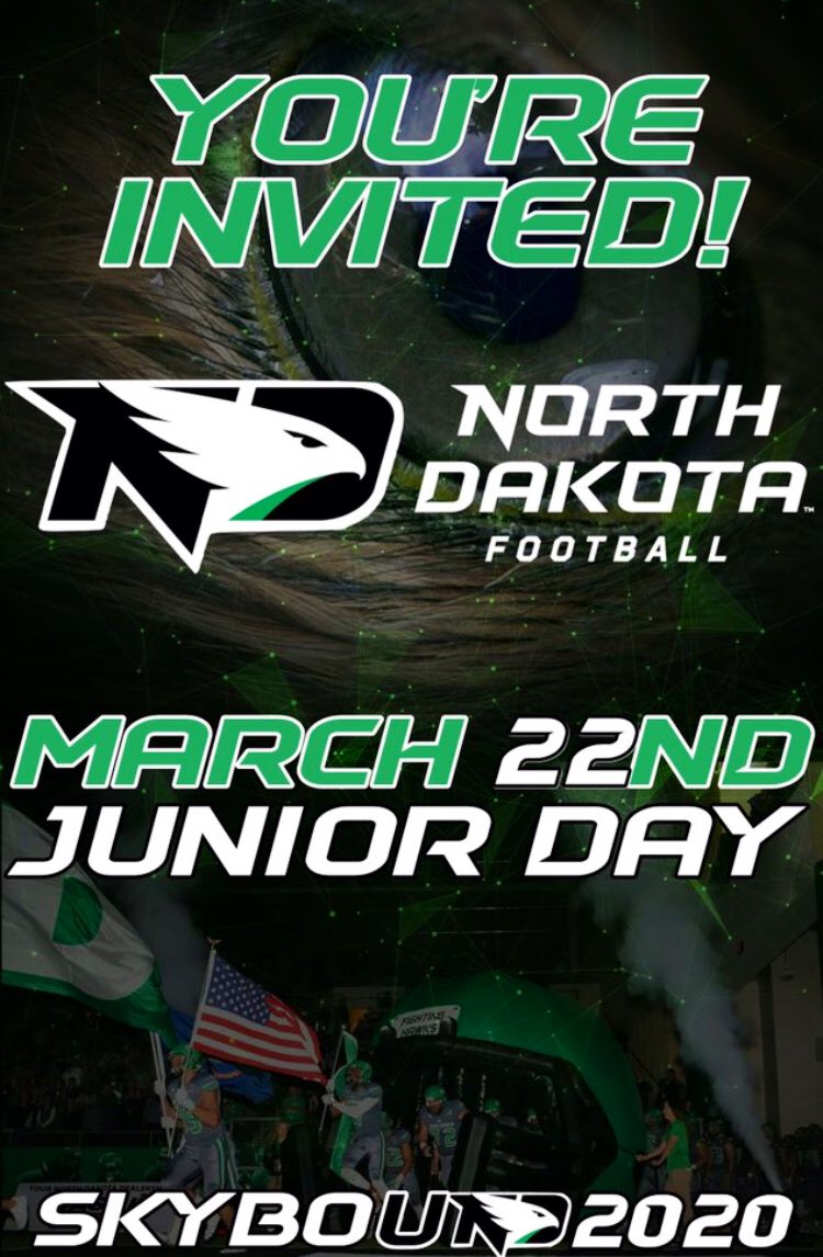 LeifMags's tweet photo. Blessed and thankful to receive my second Junior Day invite in less than a week. Thanks to @UNDFBRecruiting @UNDfootball @BubbaSchweigert @UndCoachSchmidt @UofNorthDakota @CoachGigli for this opportunity 🙌🏻🙏🏼🏈🏈🏈. #northdakota #prepstar360 @CSAPrepStar @247Sports @Rivals https://t.co/zVBuGGF7Mi