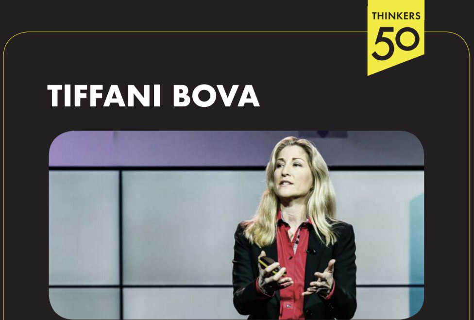 Tiffani_Bova's tweet photo. Being named as part of the 'Thinkers 50 2019 Radar List' is such an honor, especially alongside such an amazing group of thought leaders I admire from around the globe. Thank you @Thinkers50 #T50Radar #Grateful #GrowthIQ
Full List: https://t.co/NSsjzPc8Oc https://t.co/sYRB5C71Hx
